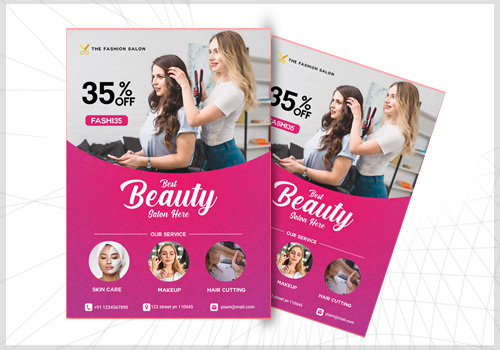 Beauty Parlour Flyer Printing Kanchipuram